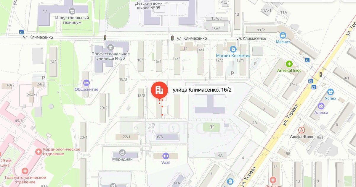 квартира г Новокузнецк р-н Заводской ул Климасенко 16/2 фото 4