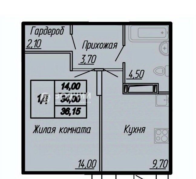 квартира г Чебоксары р-н Калининский ул Гагарина Ю. 47к/5 фото 3