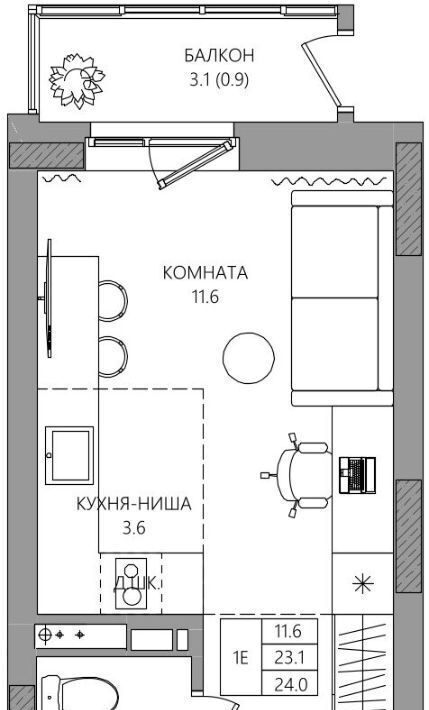 квартира г Пермь р-н Дзержинский пр-кт Парковый 36в фото 1