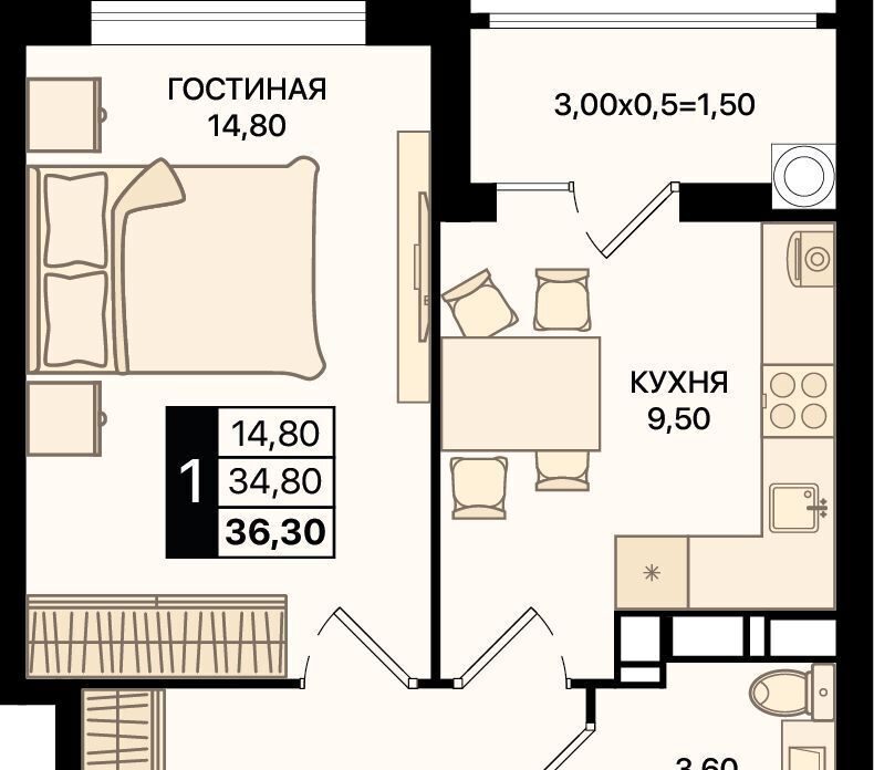квартира г Ростов-на-Дону р-н Первомайский ЖК «Движение61» фото 1