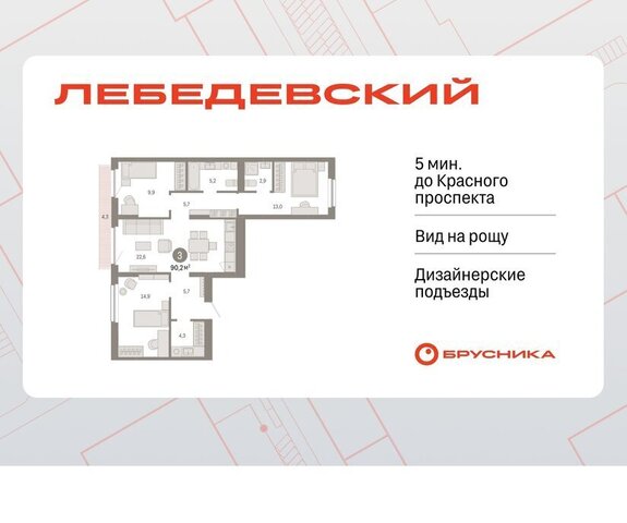 квартал № 5 Заельцовская ЖК «Лебедевский» фото