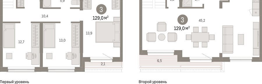квартира г Новосибирск р-н Октябрьский Речной вокзал ул Большевистская микрорайон «Евроберег» с 49 фото 2