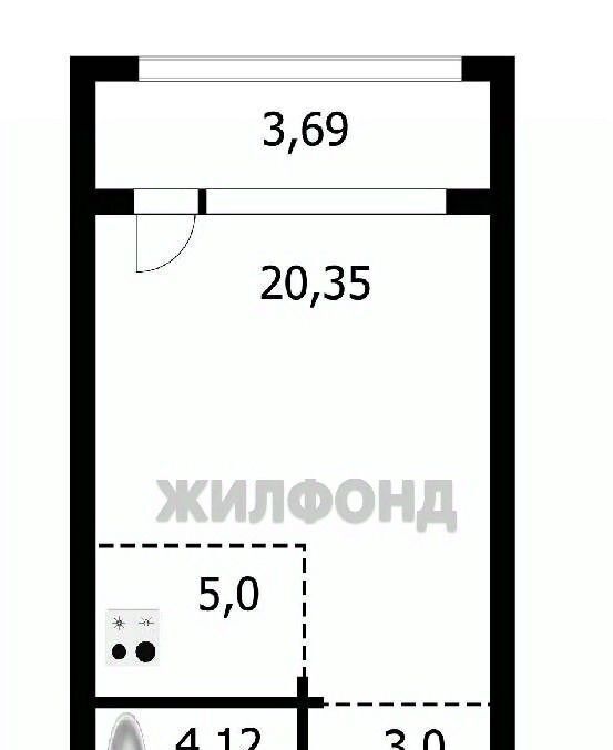 квартира г Новосибирск Золотая Нива ул Плющихинская 9 фото 8