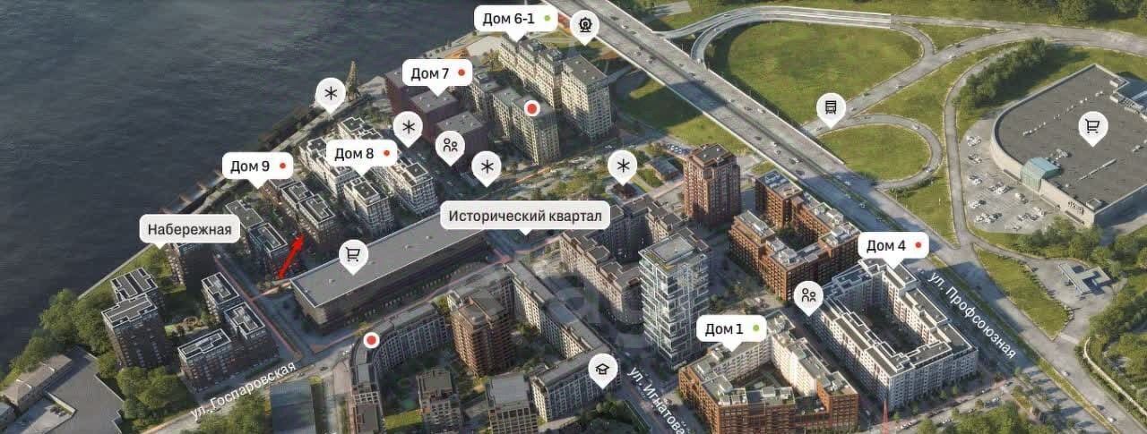 квартира г Тюмень р-н Центральный ул Причальная 7 фото 3