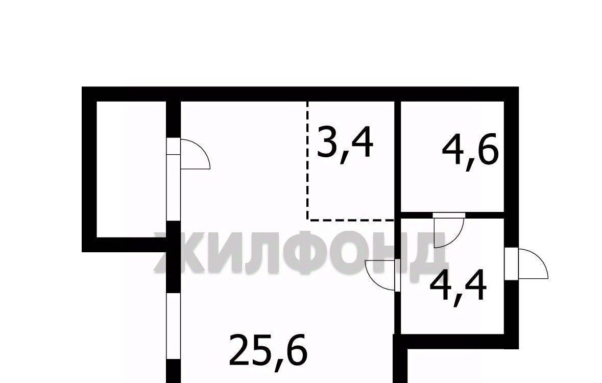квартира г Новосибирск Студенческая ул Немировича-Данченко 167/2 фото 13