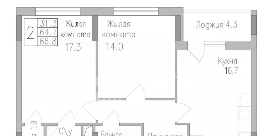 квартира г Липецк р-н Правобережный ул Тельмана 120 фото 2