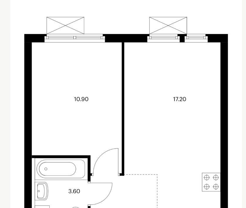 квартира г Котельники р-н мкр Парковый Котельники, 14, Жулебино фото 2