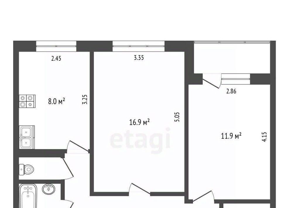 квартира г Набережные Челны р-н Комсомольский ЗЯБ ул Тан 209б фото 1