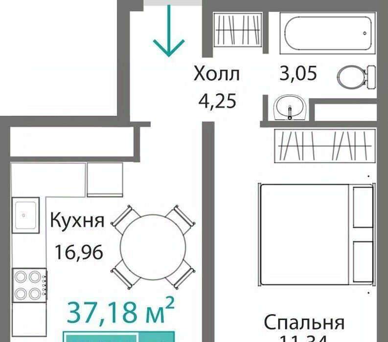 квартира г Симферополь р-н Киевский Крымская Роза фото 1