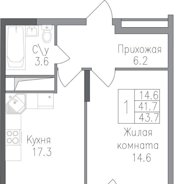 квартира г Липецк р-н Правобережный ЖК «Поколение» фото 1