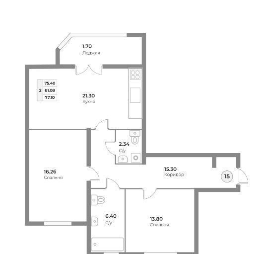 квартира г Калининград р-н Центральный ул Ватутина 38а фото 2