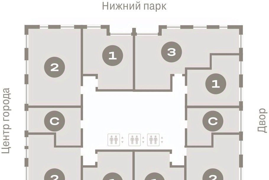 квартира г Липецк р-н Правобережный пл Петра Великого 1 фото 2