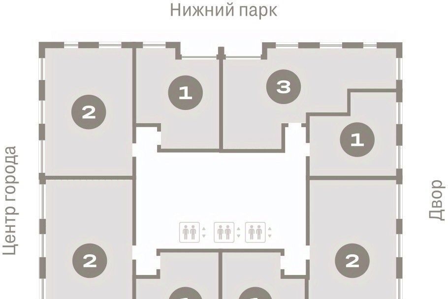 квартира г Липецк р-н Правобережный пл Петра Великого 1 фото 2
