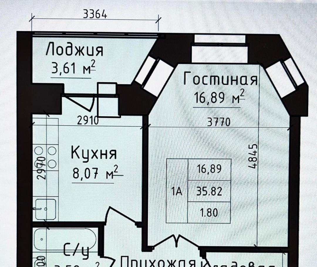 квартира г Абакан ул Авиаторов 5 фото 3