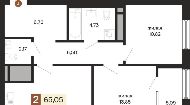 квартира г Екатеринбург Геологическая пл Куйбышева 100к/2 фото 1