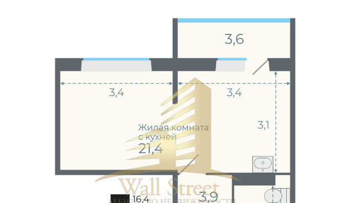 квартира г Новосибирск ул Титова 255/2 фото 10