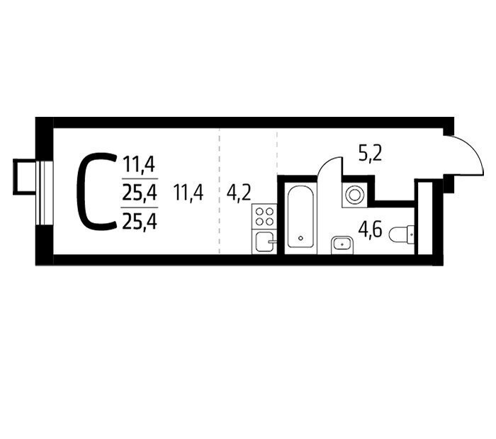 квартира г Москва метро Ольховая Троицк ул 4-я Нововатутинская 15к/1 фото 1