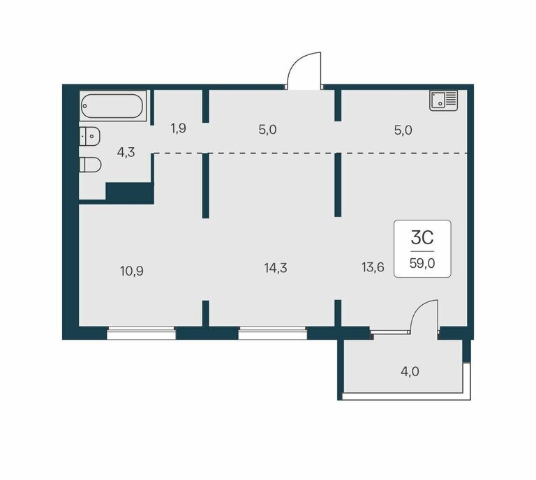 квартира г Новосибирск Заельцовская ул Игарская 6 фото 1