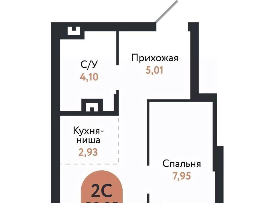 квартира г Томск р-н Ленинский Черемошники ул Бердская 14/3 фото 2