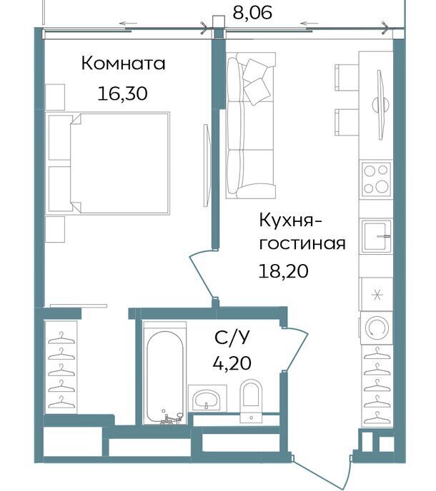 квартира г Саки курортный кластер Темпо фото 1