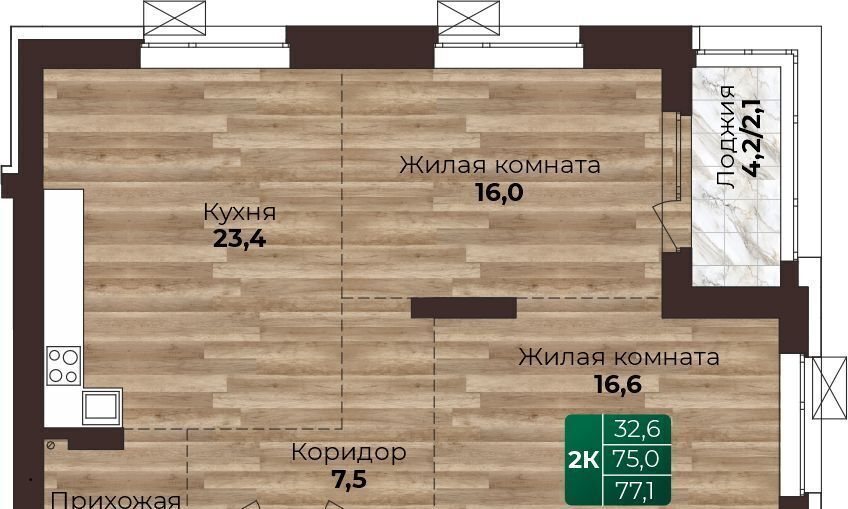 квартира г Барнаул р-н Центральный ул Нагорная 6-я 15г/12 фото 1