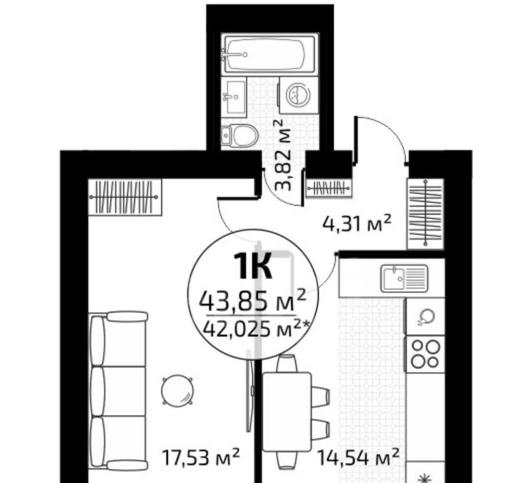 квартира г Самара р-н Красноглинский 10-й квартал 69 фото 3