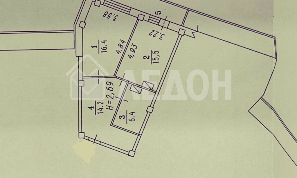 квартира г Омск ул 3-я Енисейская 32/1 Кировский АО фото 18