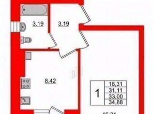 квартира р-н Светлогорский г Светлогорск ул Молодежная 1 фото 16