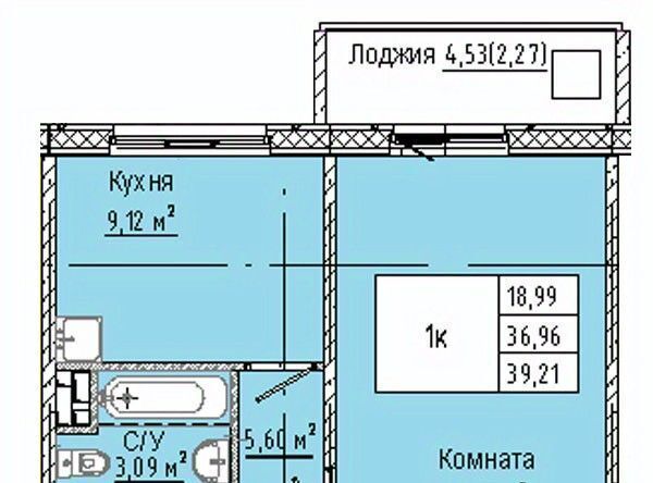 квартира г Омск р-н Кировский Солнечный ул 3-я Любинская 30к/2 фото 1