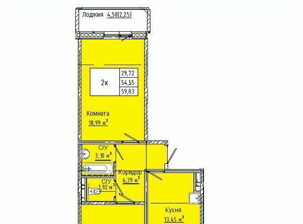 квартира г Омск р-н Кировский Солнечный ул 3-я Любинская 30к/2 фото 1