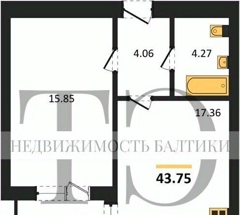 квартира г Калининград р-н мкр Петровский Московский фото 1