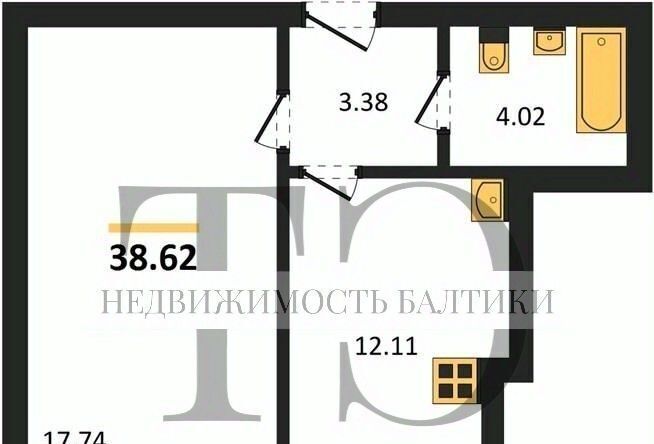 квартира г Калининград р-н мкр Петровский Московский фото 1
