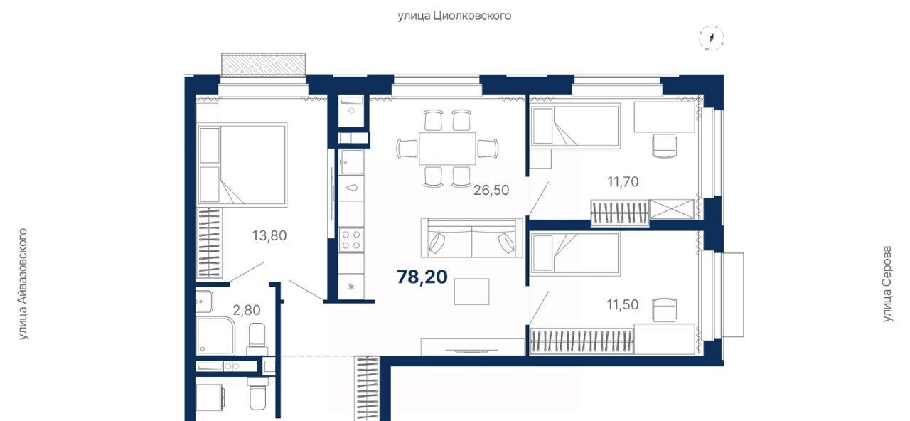 квартира г Екатеринбург Чкаловская пер Полярников фото 1