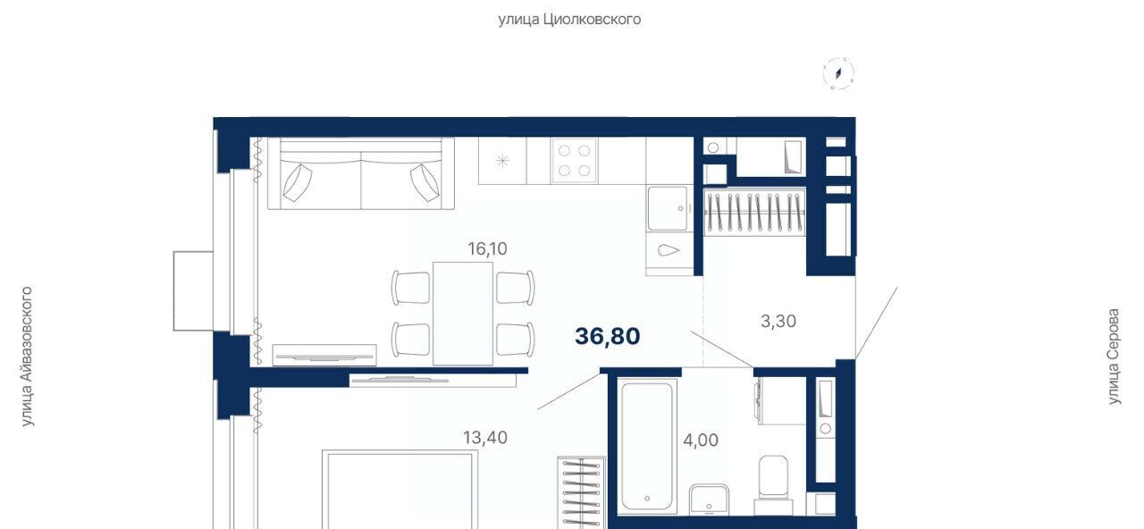 квартира г Екатеринбург Чкаловская пер Полярников фото 1