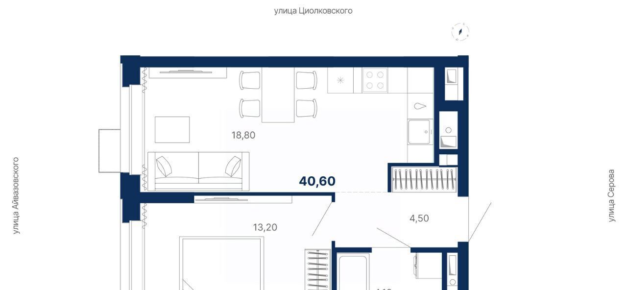 квартира г Екатеринбург Чкаловская пер Полярников фото 1