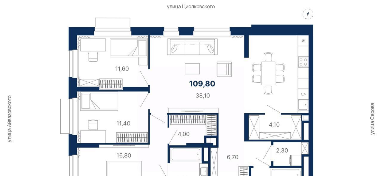 квартира г Екатеринбург Чкаловская пер Полярников фото 1