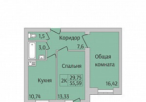 квартира г Новосибирск р-н Ленинский ул Юности 9 фото 1