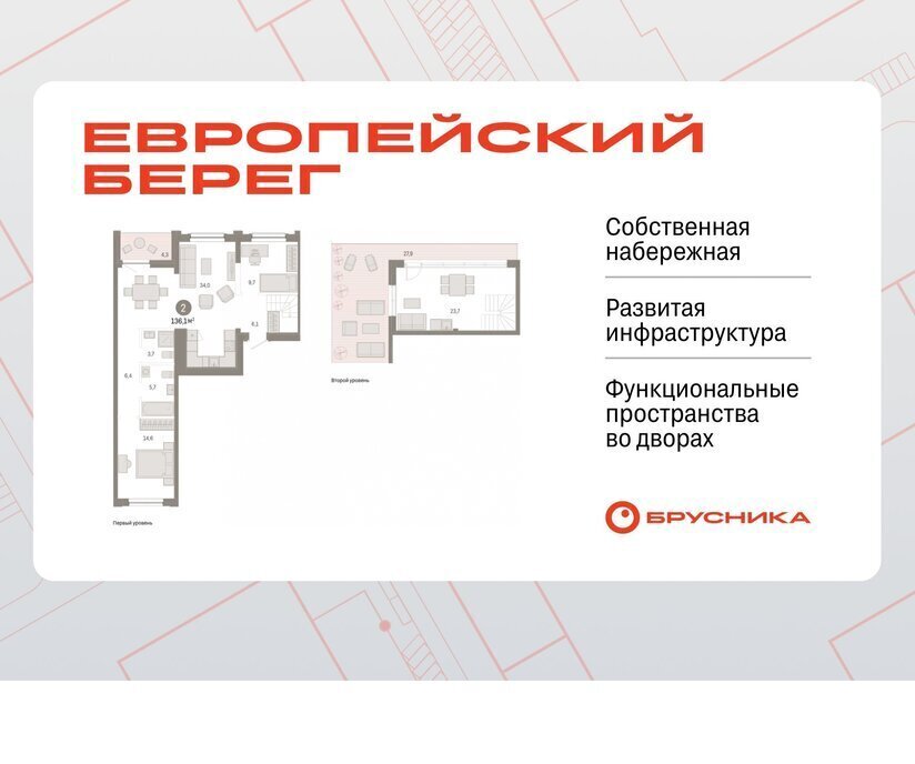 квартира г Новосибирск р-н Октябрьский Речной вокзал микрорайон Европейский Берег фото 1