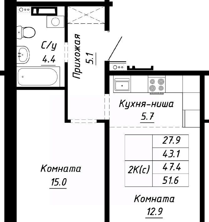 квартира г Барнаул р-н Индустриальный ул Анатолия Мельникова 1 ЖК "Спектр" фото 1
