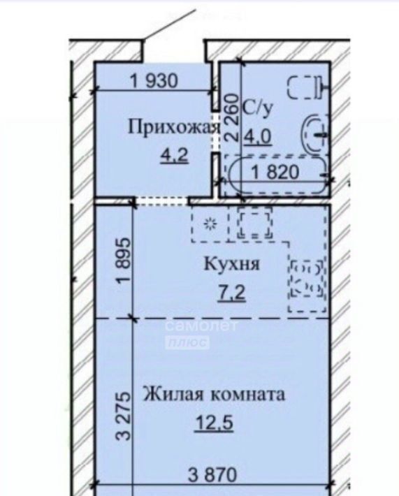 квартира г Барнаул рп Южный ул Герцена 17 фото 1