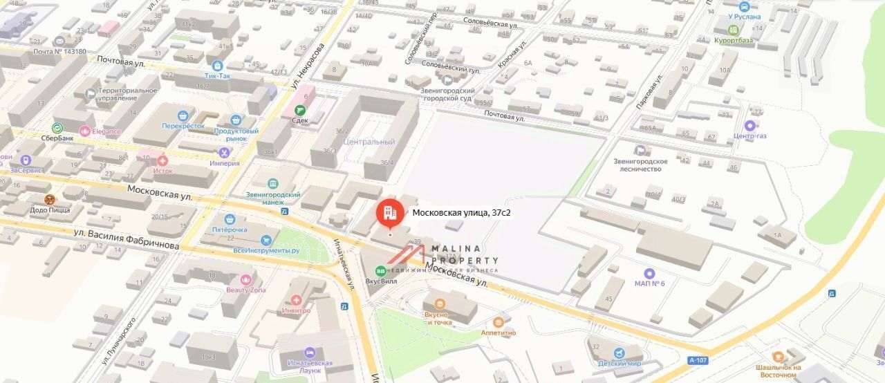 торговое помещение городской округ Одинцовский г Звенигород ул Московская 37с/2 фото 3