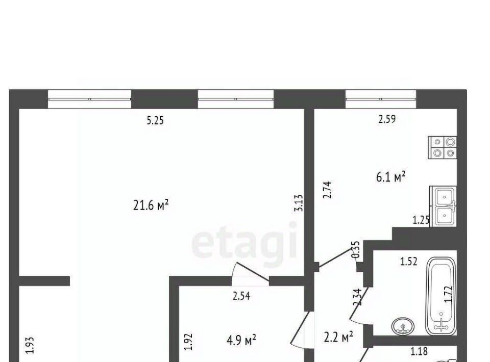 квартира г Шебекино ул Рабочая 3 фото 2