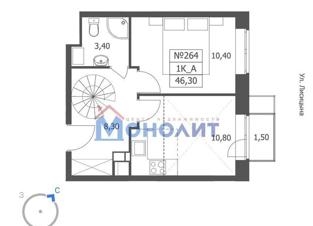 квартира р-н Кировский ул Большая Октябрьская 85 фото