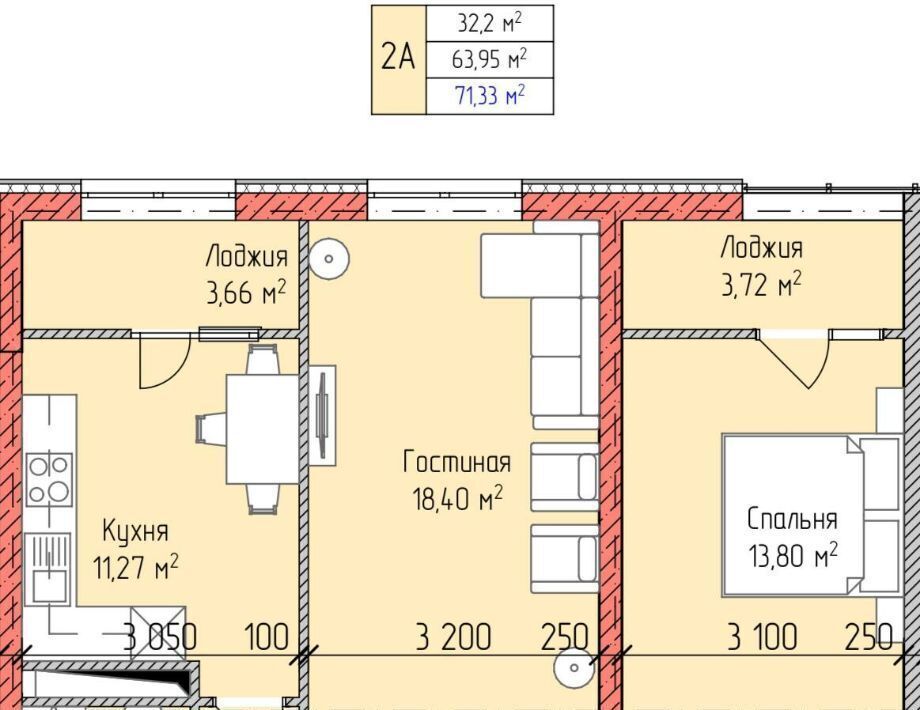 квартира г Грозный р-н Ленинский ул Ризвана Исаевича Гайдабаева 37 фото 2
