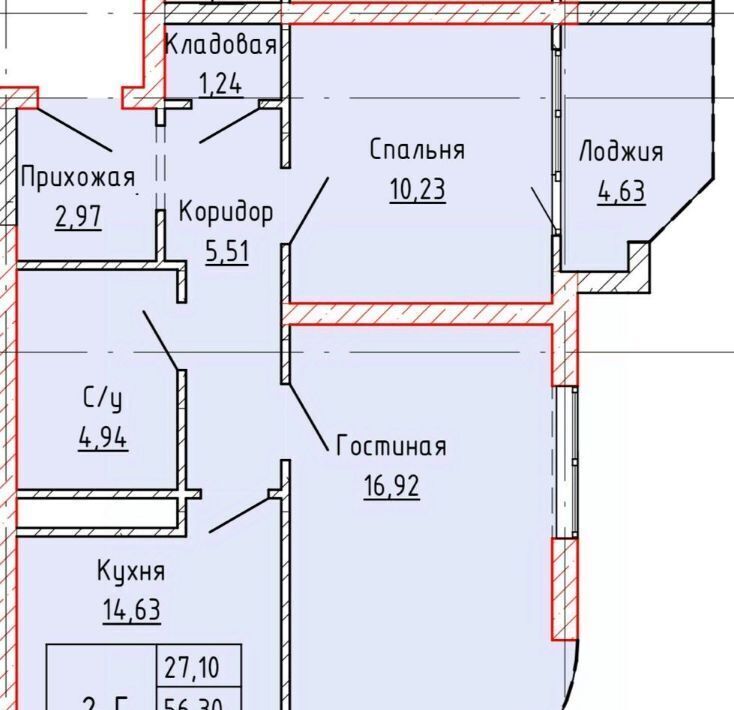 квартира г Грозный р-н Заводской ул. Нурсултана Абишевича Назарбаева, 2А фото 9