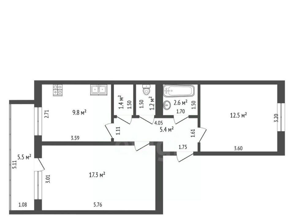 квартира г Нягань ул Интернациональная 120 фото 2