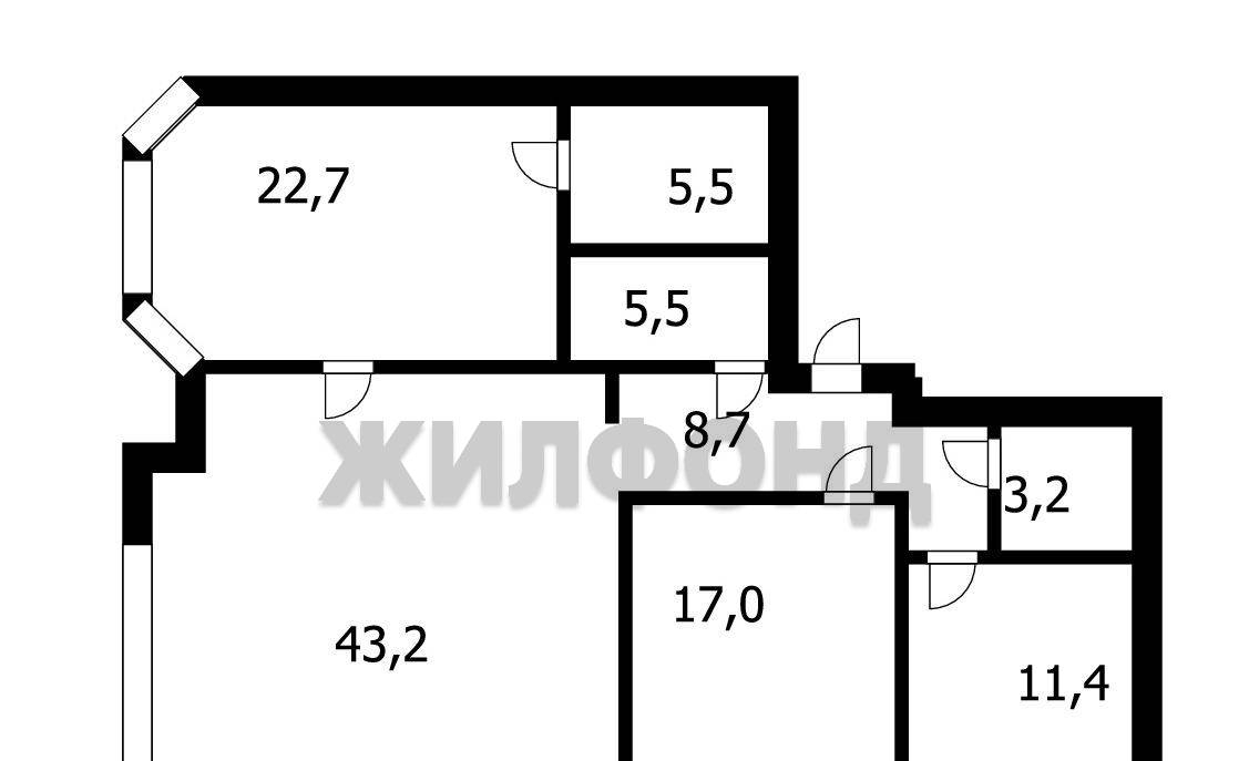 квартира г Кемерово р-н Центральный пр-кт Притомский 31/1 ЖК «Притомский» фото 35