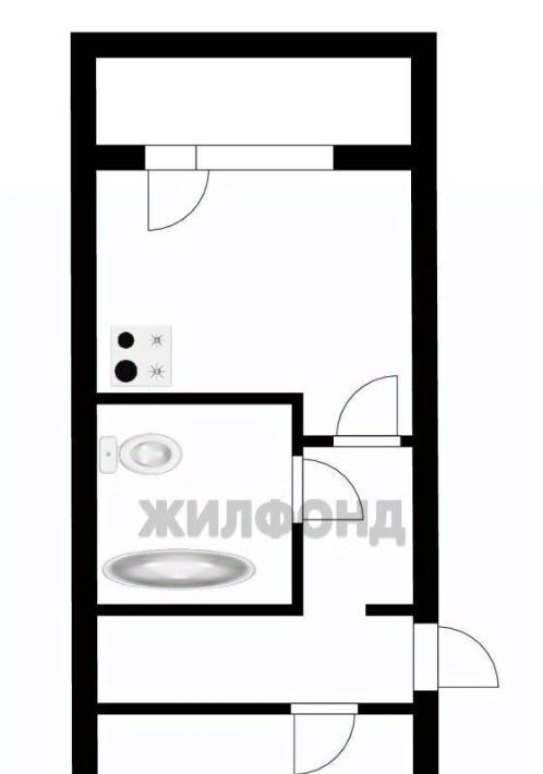 квартира г Кемерово р-н Заводский ул Пролетарская 36а фото 7