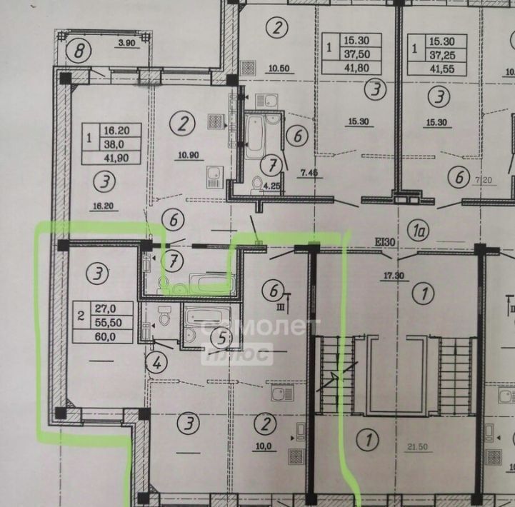 квартира г Омск р-н Советский ул Малиновского 16к/1 фото 12