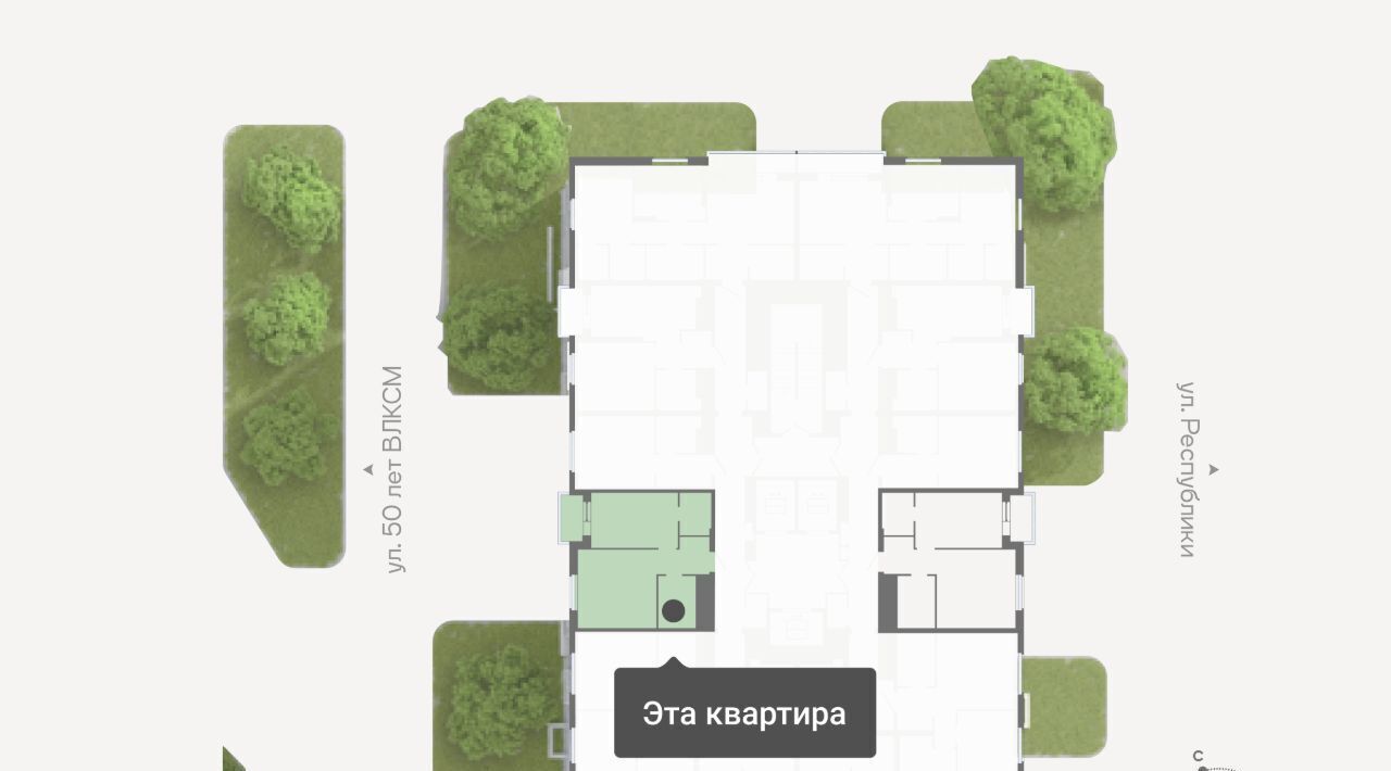 квартира г Тюмень р-н Ленинский ул Республики 204к/15 ЖК «Баланс» Ленинский административный округ фото 2